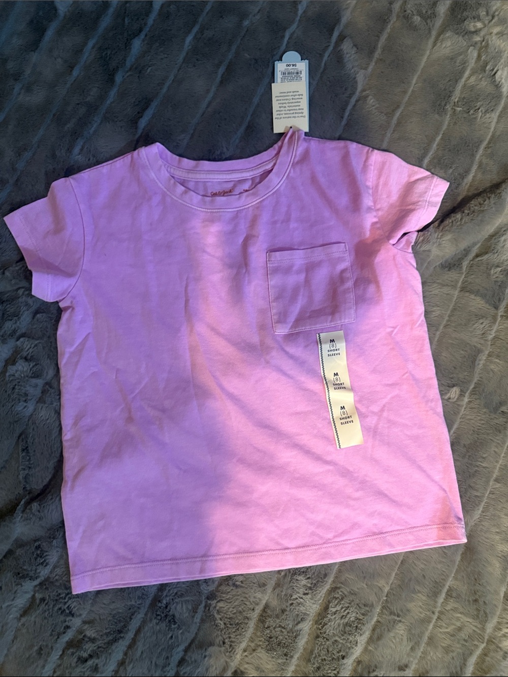 Cat & Jack Pink Short Sleeve Pocket Tee